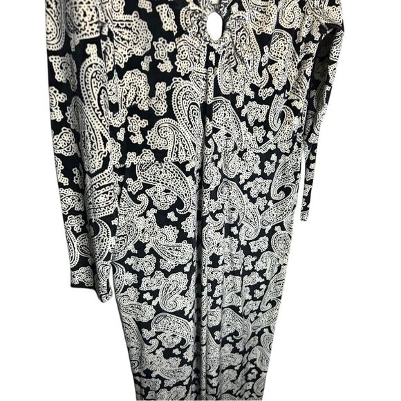 Michael Kors Paisley Print Velvet Jumpsuit Size XL - Picture 7 of 16